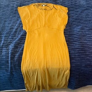 COS Mustard Midi Dress